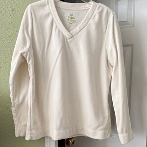 Made for Life Soft Cream V-Neck Pullover